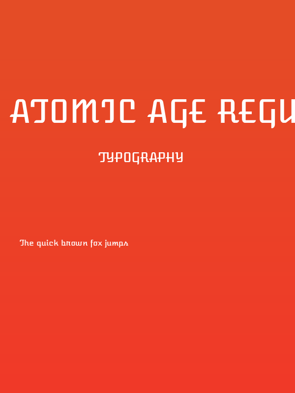 Atomic Age Regular Poster