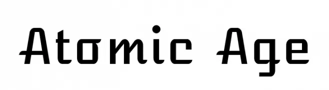 Atomic Age  font caratteri gratis