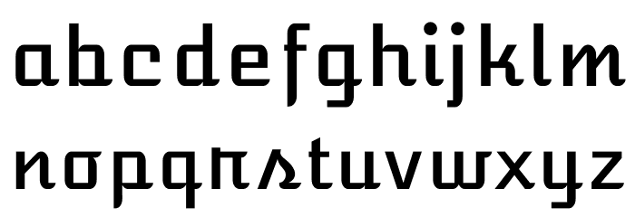 Atomic Age Font LOWERCASE