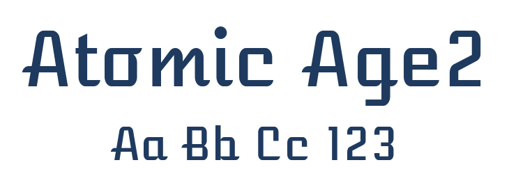 Atomic Age2 Font Preview