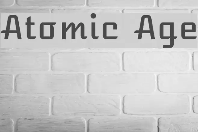 Atomic Age Font examples