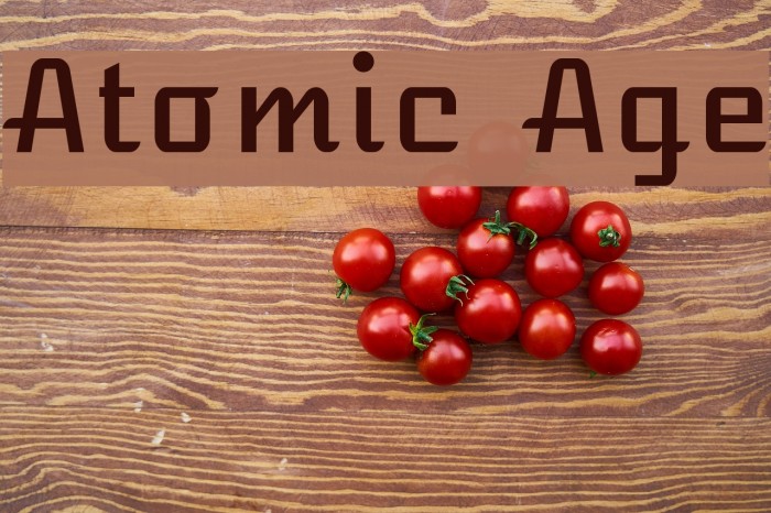 Atomic Age Font examples