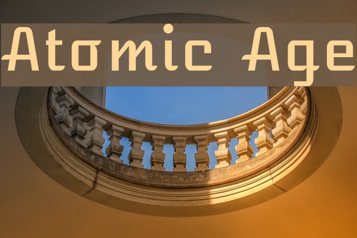 Atomic Age Font examples