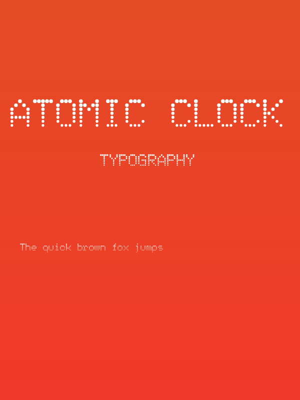 Atomic Clock Radio Poster