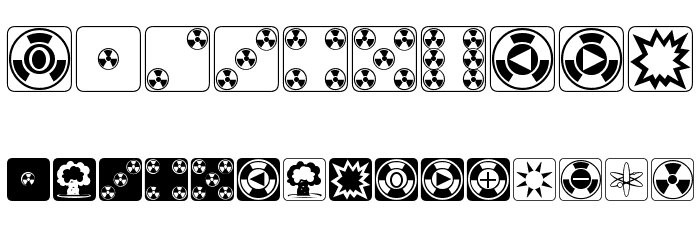 Atomic Dice Font OTHER CHARS