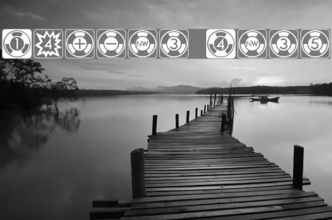 Atomic Dice Font examples