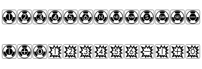 Atomic Dice Font LOWERCASE