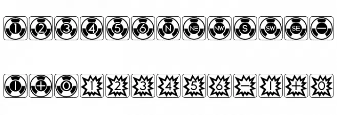 Atomic Dice फ़ॉन्ट लोअरकेस