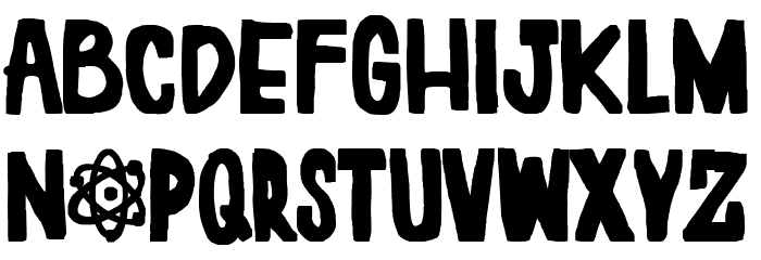 Atomic Love Font LOWERCASE