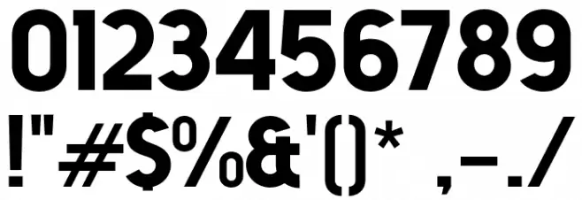 Atomic Md Font OTHER CHARS