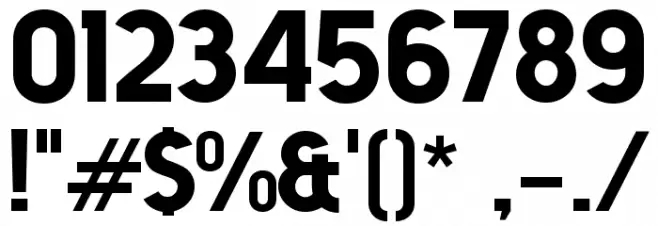 Atomic Md Font OTHER CHARS