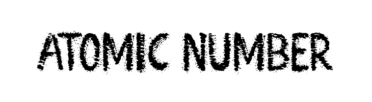 Atomic Number  Frei Schriftart Herunterladen