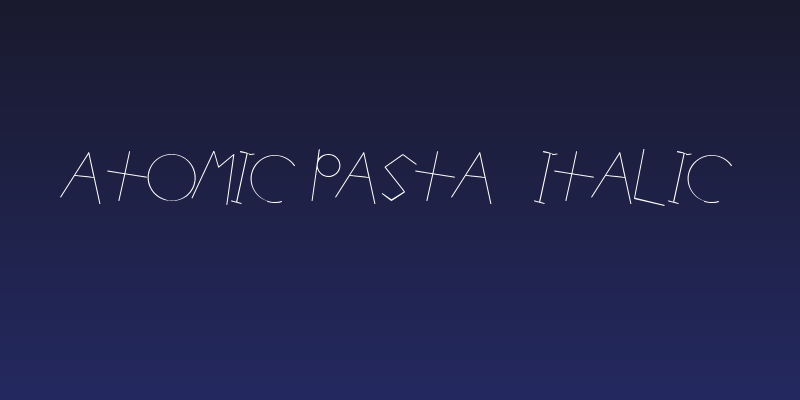 Atomic Pasta  Italic Social Header