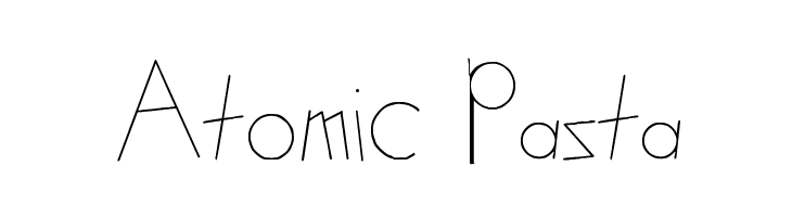 Atomic Pasta Font