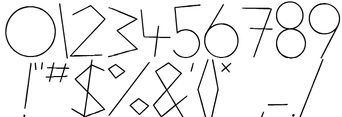 Atomic Pasta Font OTHER CHARS