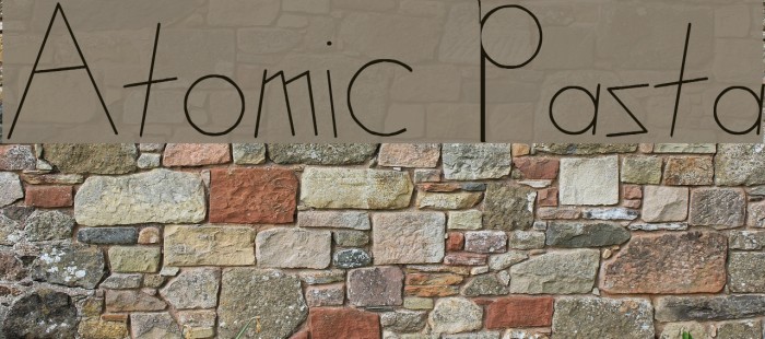 Atomic Pasta Font examples