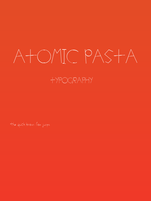 Atomic Pasta Poster