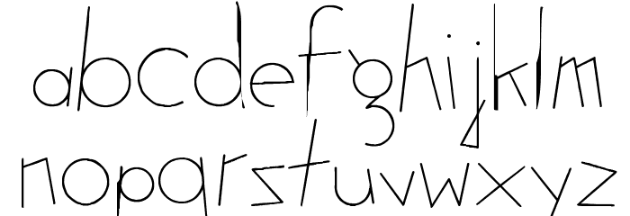 Atomic Pasta Font LOWERCASE