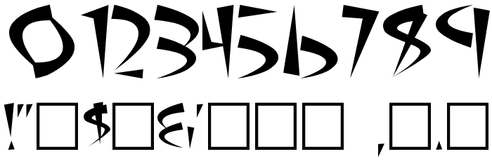 Atomic Plain Font Alte caractere