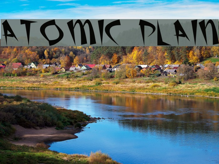 Atomic Plain Font examples