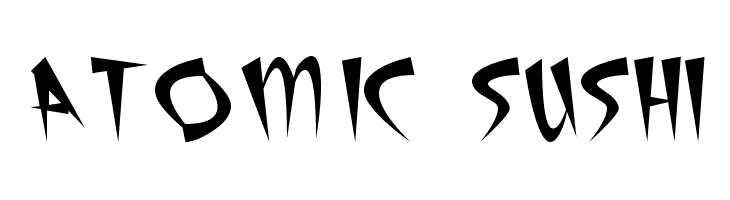 Atomic Sushi Font