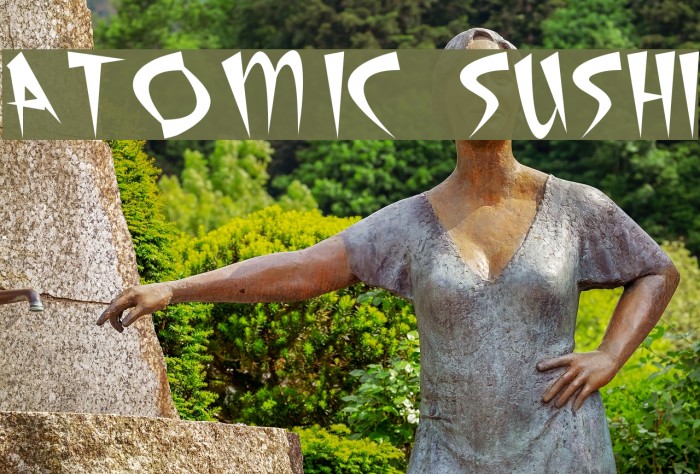 Atomic Sushi Font examples