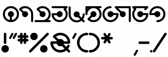 Atomic Font OTHER CHARS