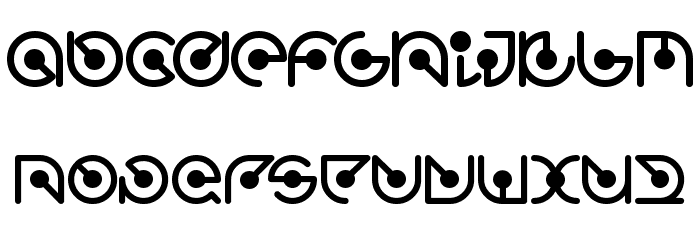 Atomic Font LOWERCASE
