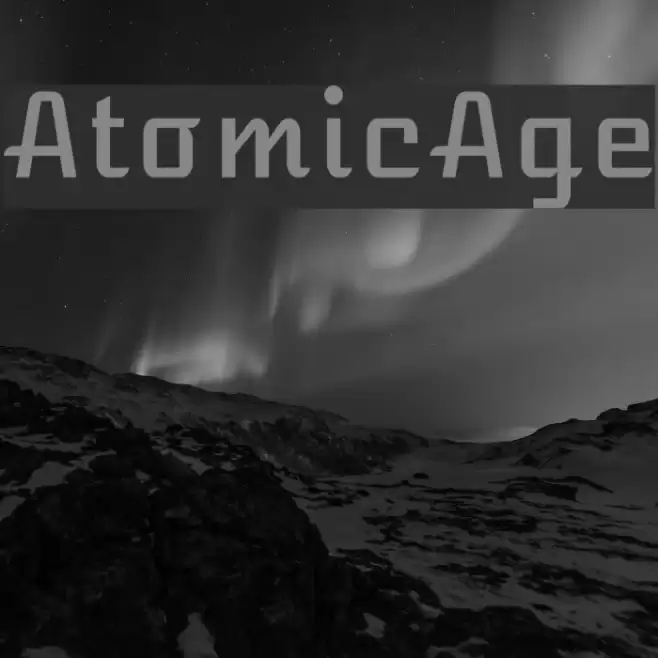 AtomicAge Font examples