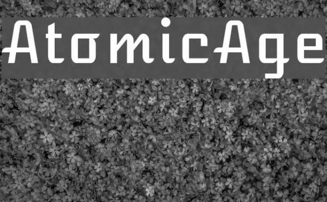 AtomicAge Font examples