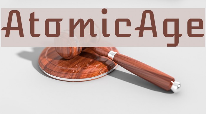AtomicAge Schriftart examples