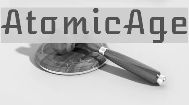 AtomicAge Font examples