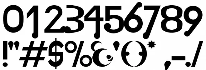 Atomium Font OTHER CHARS