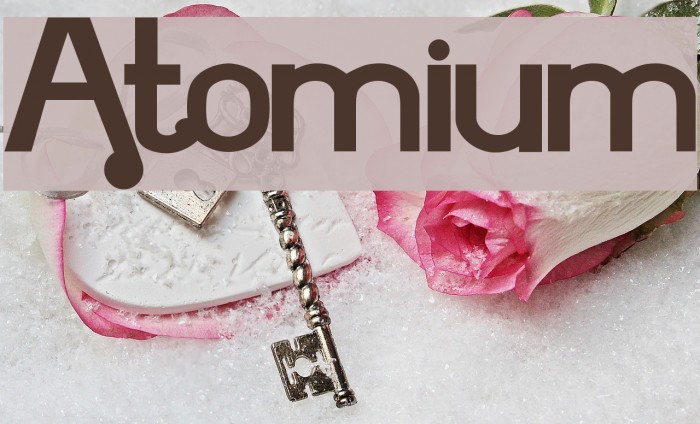 Atomium Font examples