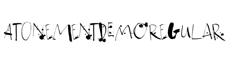 Atonement DEMO Regular फ़ॉन्ट