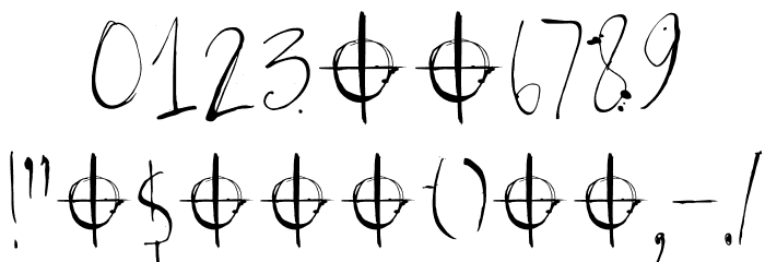 Atonement DEMO Regular Font OTHER CHARS