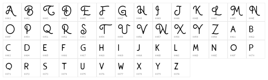 Atorge Free Regular Character Map