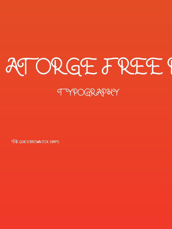 Atorge Free Regular Poster