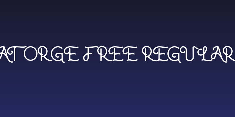 Atorge Free Regular Social Header