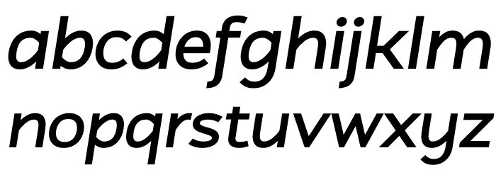 Atozimple Bold Italic Font LOWERCASE