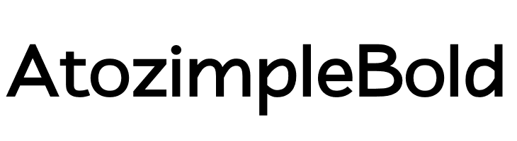 Atozimple Bold  font caratteri gratis