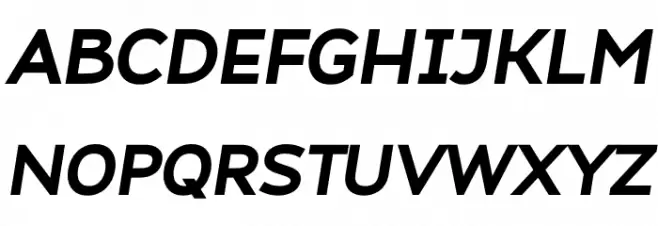 Atozimple ExtraBold Italic Polices MAJUSCULES