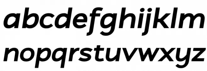 Atozimple ExtraBold Italic Fonte MINÚSCULAS