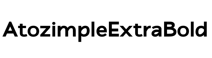Atozimple ExtraBold  フリーフォントのダウンロード