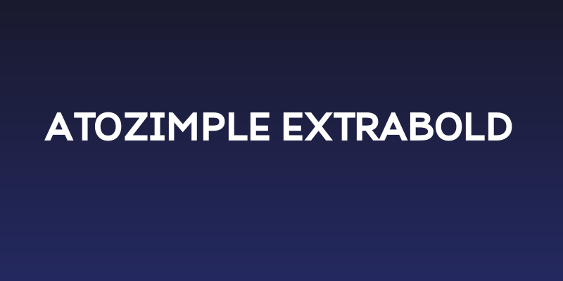 Atozimple ExtraBold Social Header