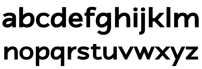 Atozimple ExtraBold Font LOWERCASE