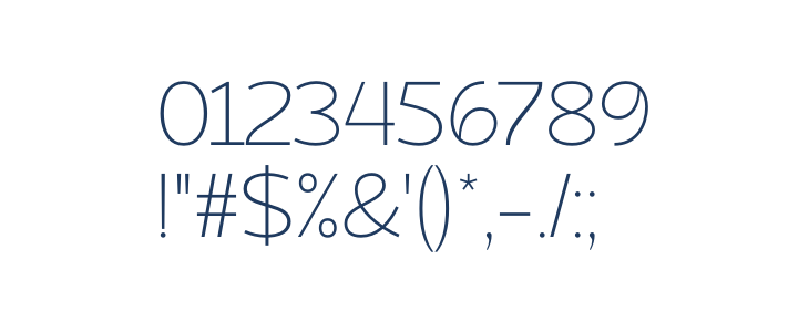 Atozimple ExtraLight Other Characters