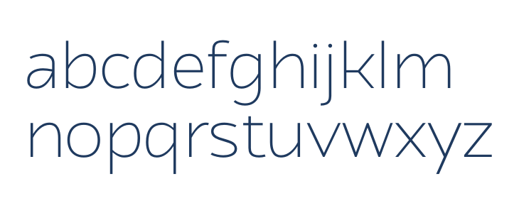 Atozimple ExtraLight Lowercase