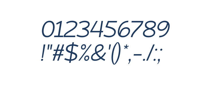 Atozimple Italic Other Characters