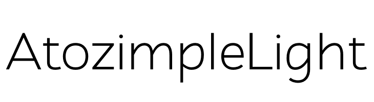 Atozimple Light  Descarca Fonturi Gratis